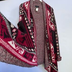 I Jeans by Buffalo Open Front Knit Cardigan L